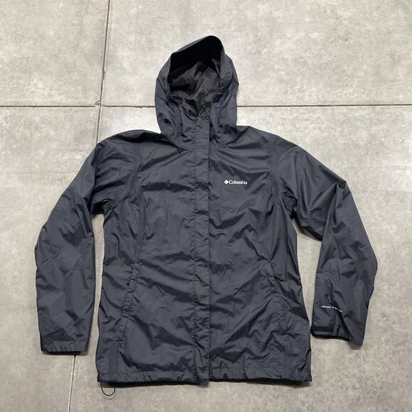Columbia Windbreaker Jacket Black, Size L - Picture 1 of 6